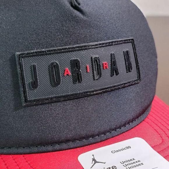 Air Jordan OG Retro 1 2 3 4 6 7 11 Bred Trucker Snapback Hat Cap Black Red White - Picture 3 of 11